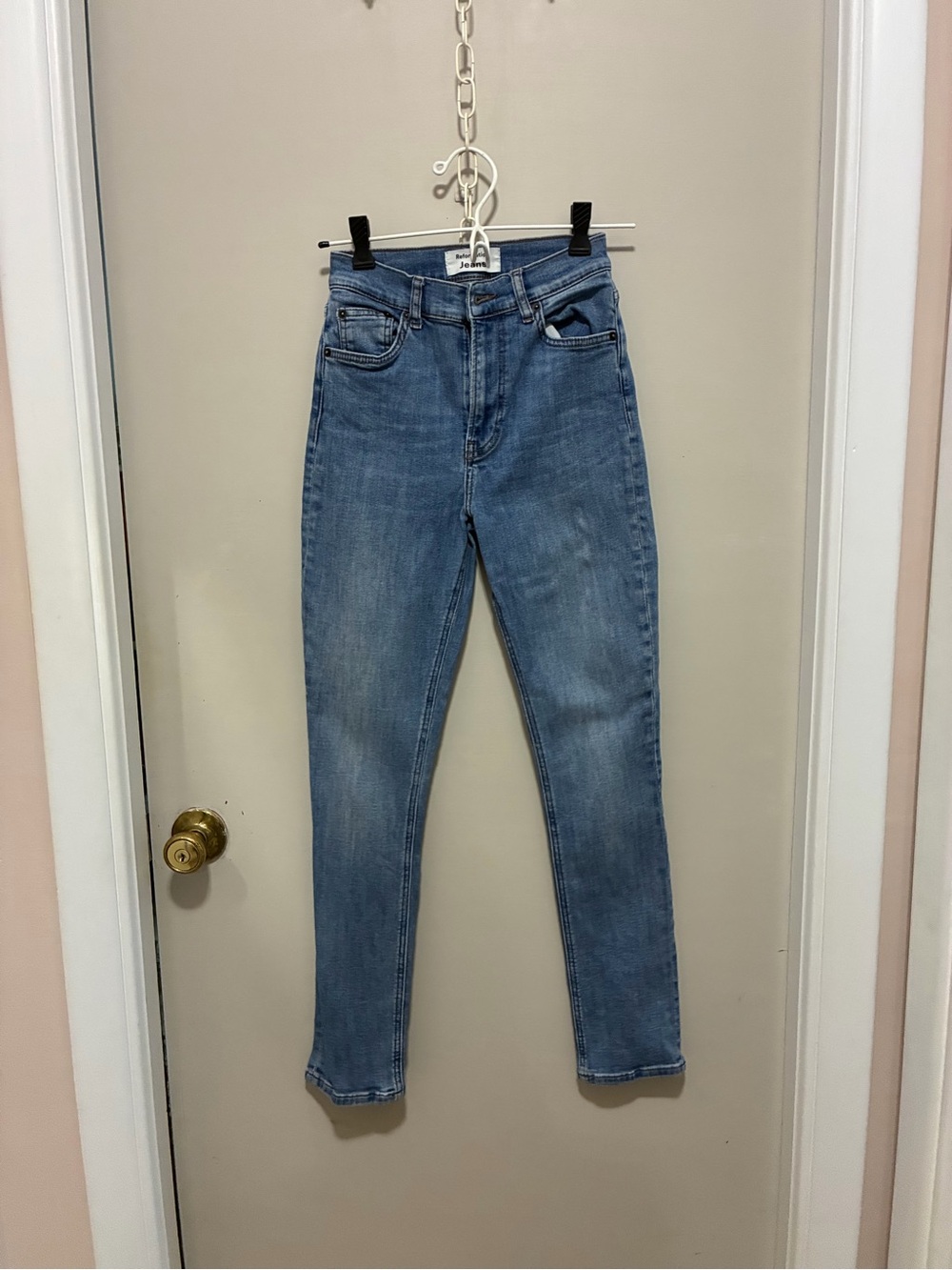 Reformation Light Blue Skinny Jeans